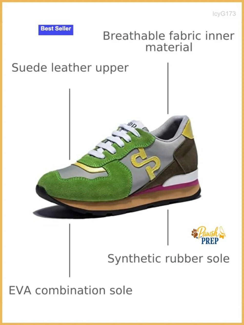 Suede Leather Women's Fashion Sneakers Lace-Up Casual Athletic Shoes Non-Slip